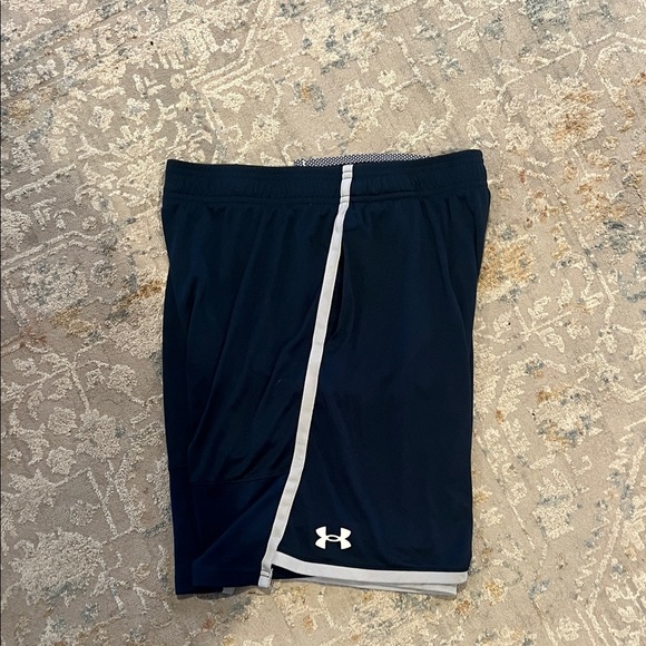 Under Armour kids Navy and Gray Athletic Shorts - Picture 4 of 4